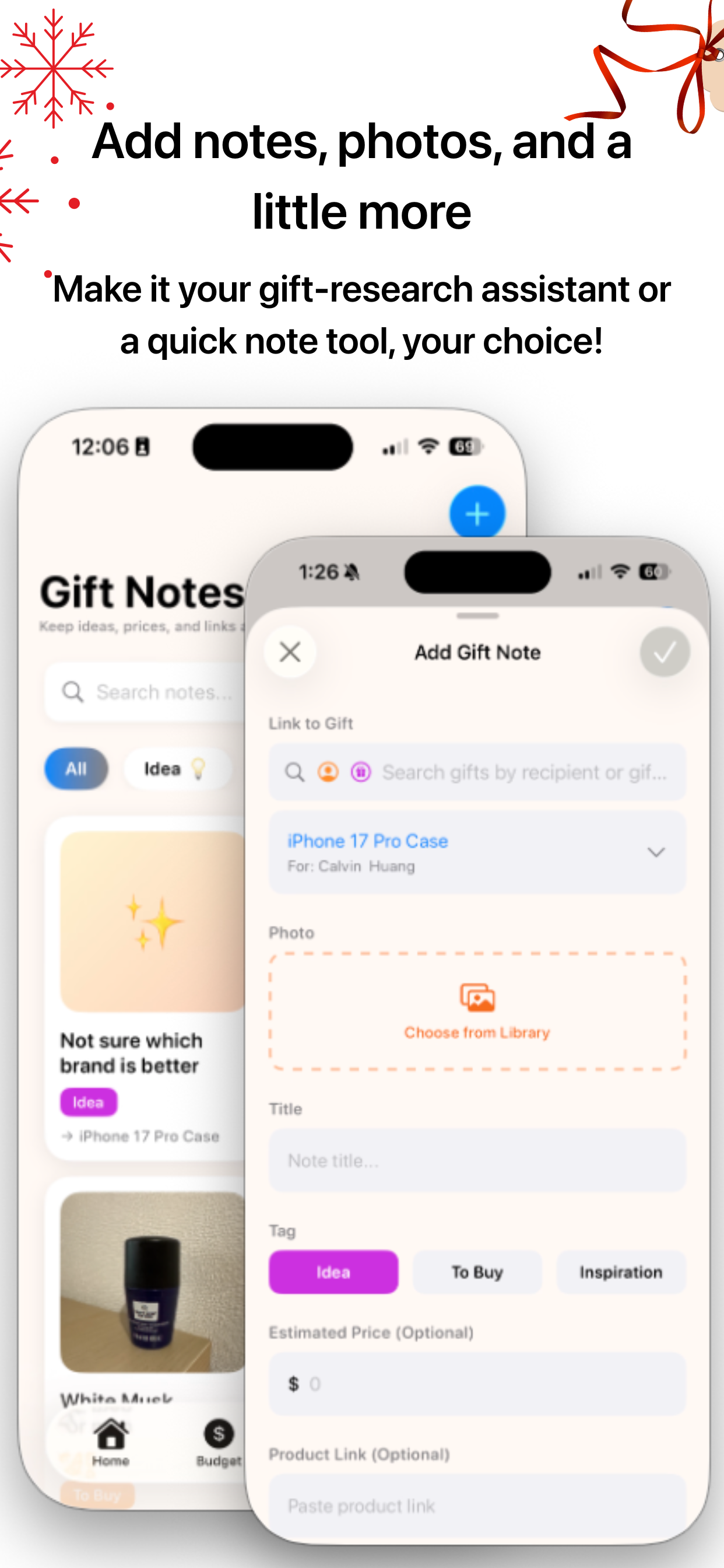 GiftTracker Screenshot 3