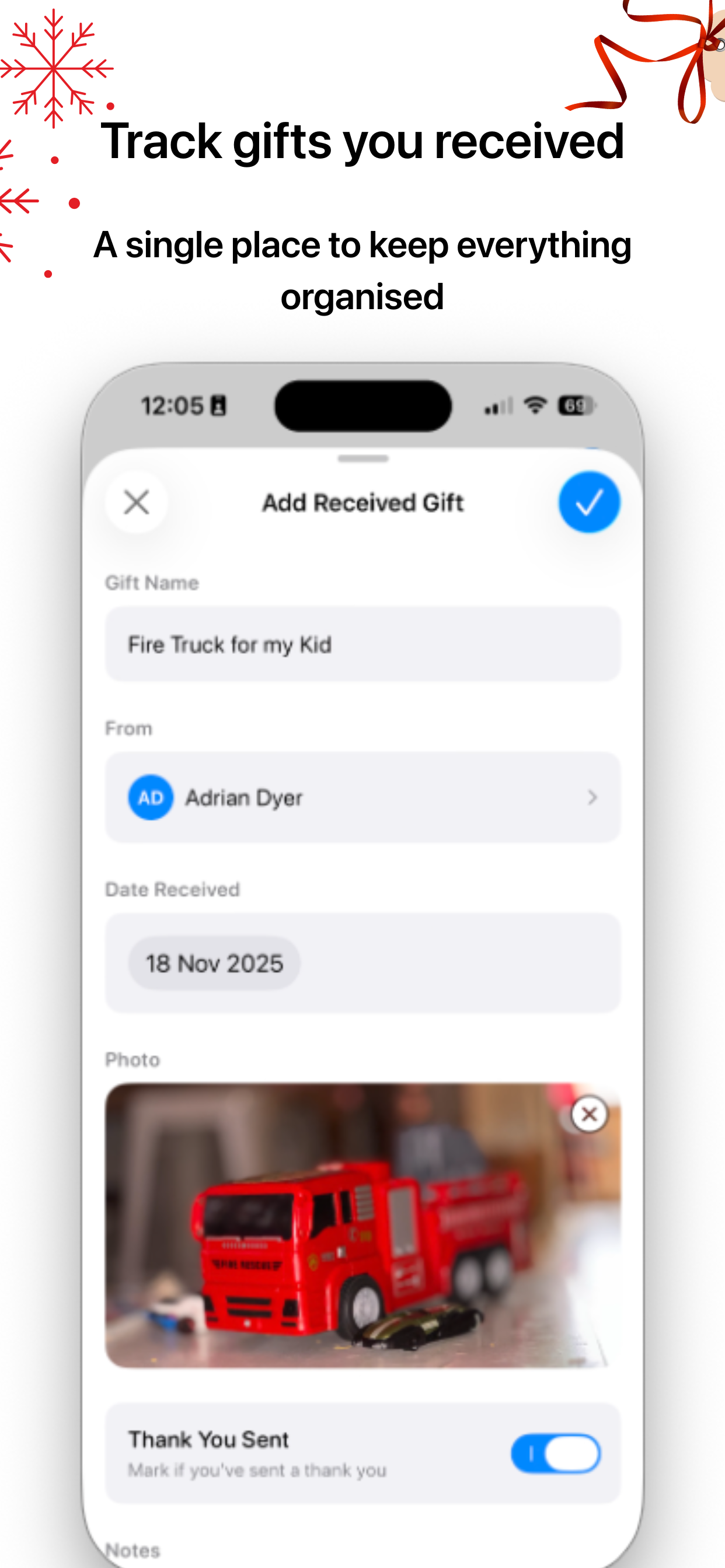 GiftTracker Screenshot 7